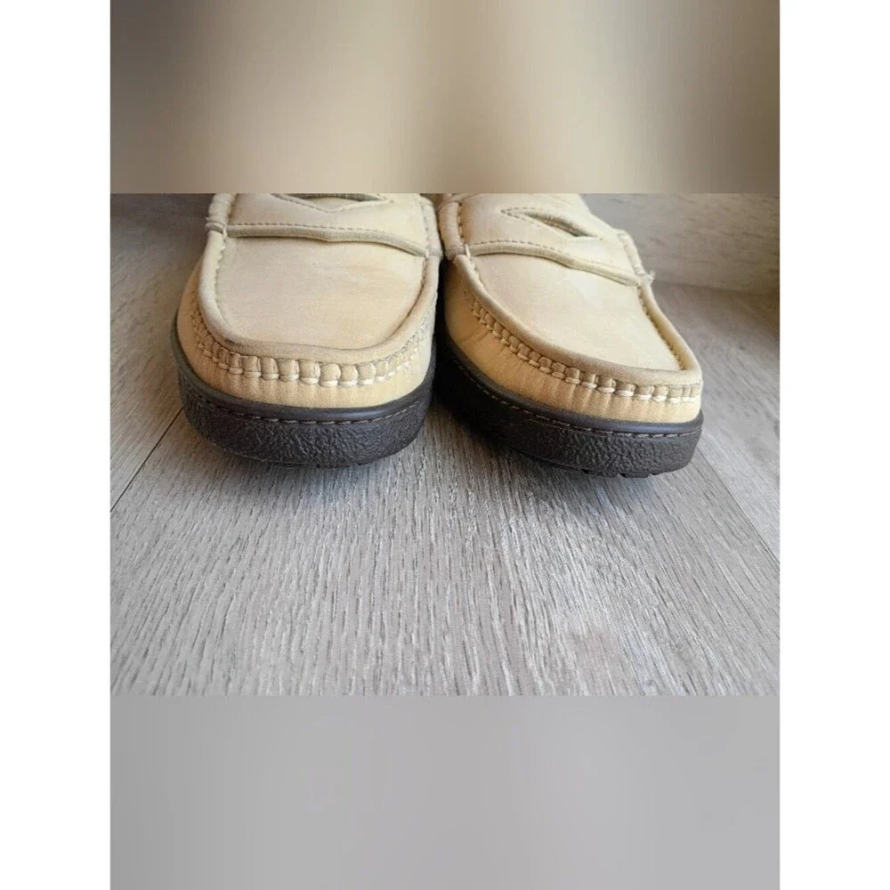 Men's Hush Puppies Penny Loafers Tan Sz 8.5 Med New Leather Upper Comfort